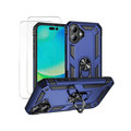 Entronix Bundle Compatible with iPhone 16 Plus - Guard Gripstand Case & 2 Clear Screen Protectors