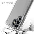 Reiko High Quality 2X Clean Pc And Tpu Bumper Case In Clear For Samsung Galaxy S23  Ultra