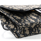 Oblique Saddle Belt Bag Blue