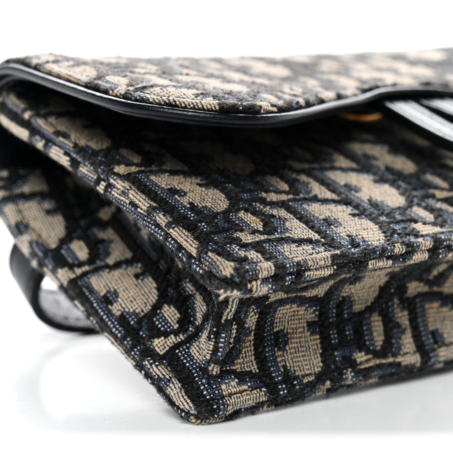 Oblique Saddle Belt Bag Blue