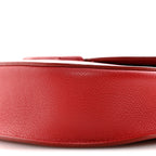 Grained Calfskin Small Trotteur Coquelicot