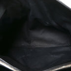 Calfskin Y Quilted Monogram Large Loulou Chain Satchel Black