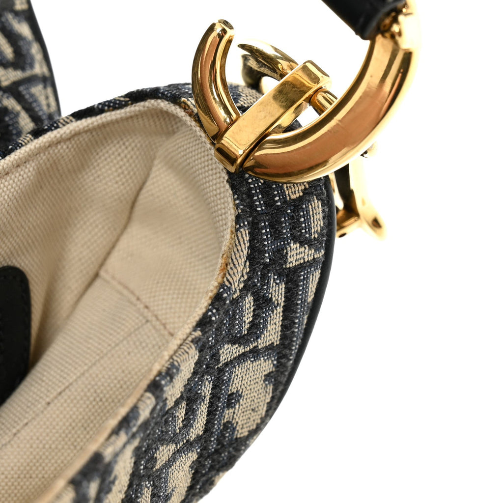 Oblique Saddle Bag Blue