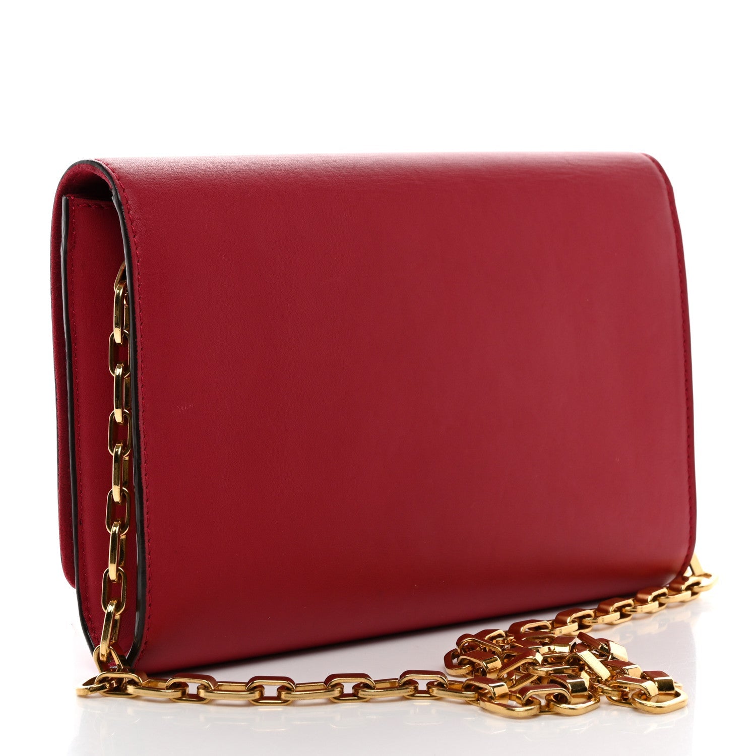 Calfskin Chain Louise MM Red