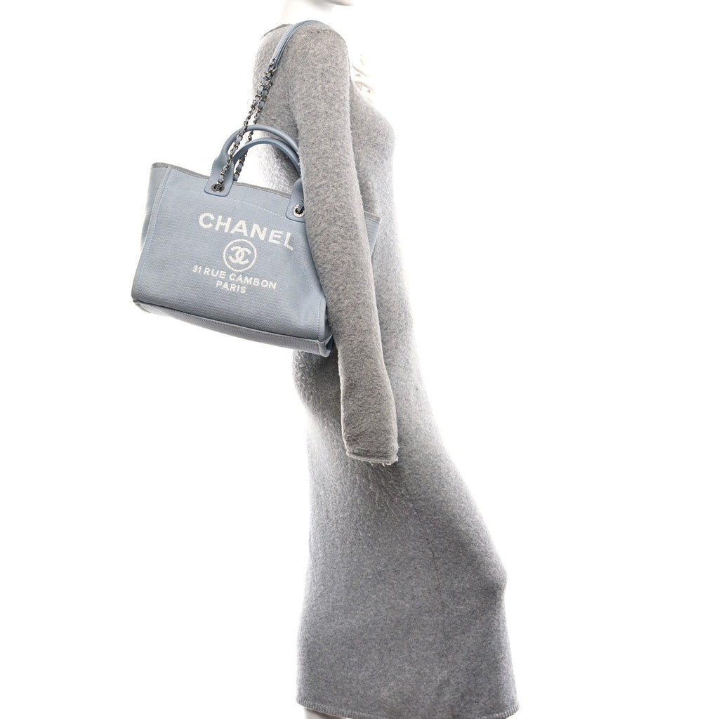 Mixed Fibers Small Deauville Tote Light Blue