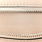 Calfskin Matelasse Aria Small GG Marmont Shoulder Bag Mystic White