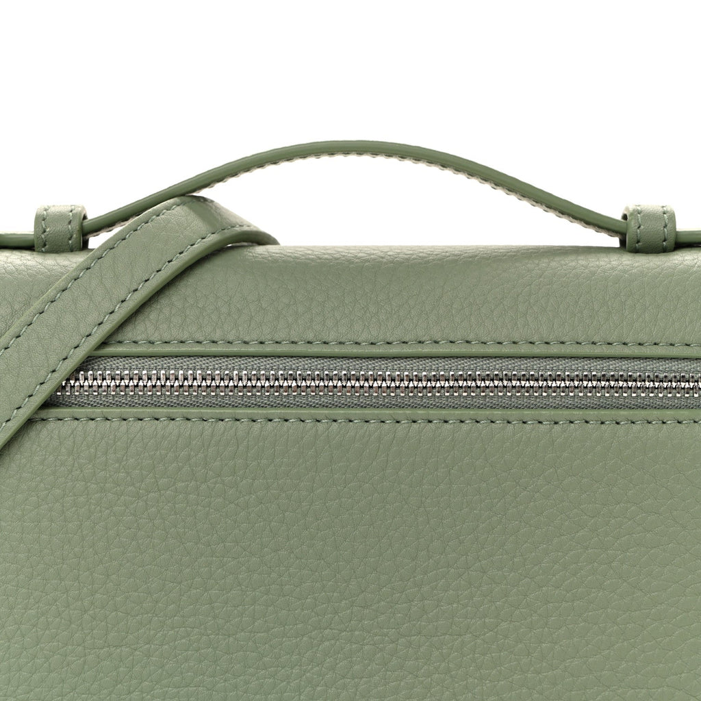 Grained Calfskin L19 Extra Pocket Pouch Sage Brush Leaves