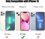 Entronix Case Compatible with iPhone 13 - [Hard Back] Glitter Clear