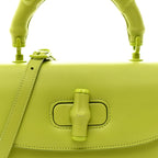 Calfskin Medium Bamboo Diva  Green