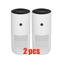Car Air Purifier, Portable Ionic Air Purifiers,USB Power Supply,Remove Smoke Dust ,Removes Dust Pet Odors Pollen 2pcs