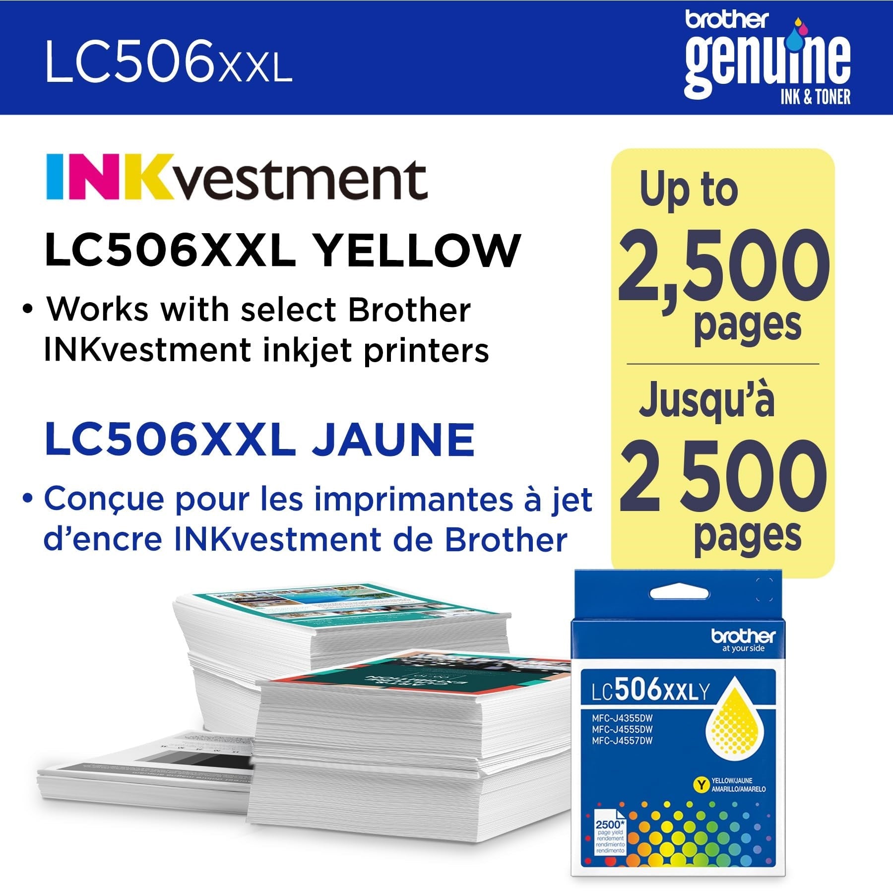 Genuine LC506XXLY Super High Yield