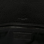 Grained Lambskin Monogram Large Niki Chain Satchel Black