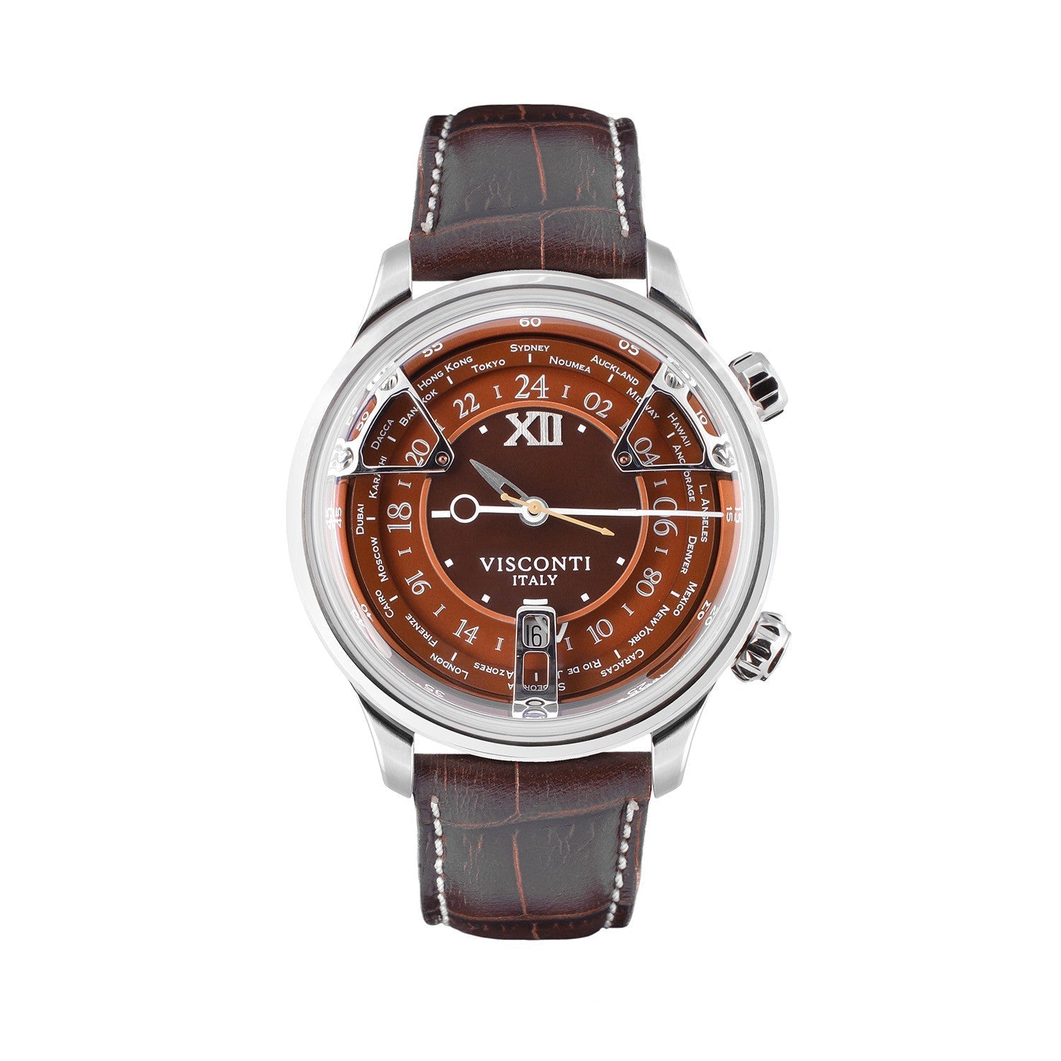 Visconti Watch Opera GMT Automatic 43.5mm Brown