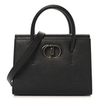Grained Calfskin Medium St. Honore Tote Black