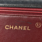 Lambskin Quilted Medium Single Flap Black