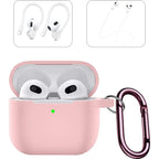 SAHARA - Venture Series Silicone Combo Kit Case for Apple AirPods (3rd Generation) - Pink