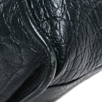 Crocodile Embossed Calfskin Monogram Medium Niki Chain Satchel Algea