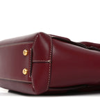 Calfskin Mini Maxi Intrecciato Arco Burgundy