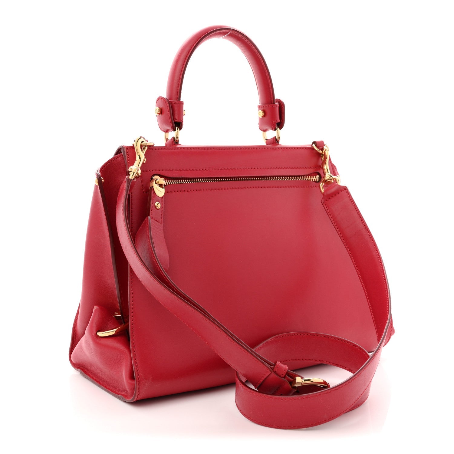 Calfskin Medium Sofia Shoulder Bag Red