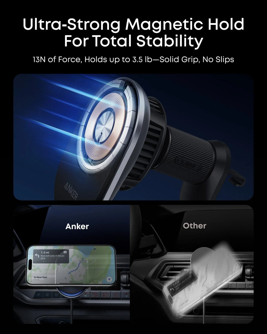 Anker Prime Wireless Car Charger (MagGo, AirCool, Pad)