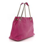 Cellarius Calfskin Medium Soho Chain Shoulder Bag Bright Bouganville