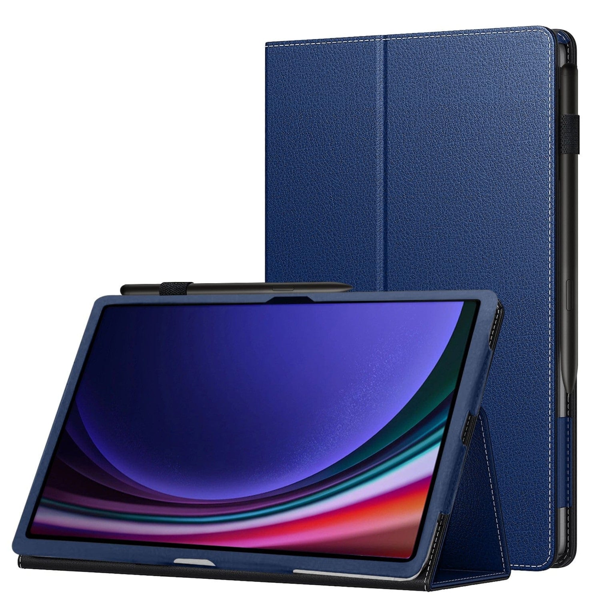 SAHARA - Bi-Fold Folio Case for Samsung Galaxy Tab S10 FE, Tab S9 and Tab S9 FE - Blue