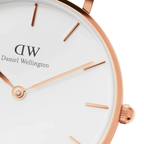 Daniel Wellington Ladies Petite Dover White Watch