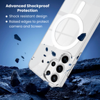 Entronix [Magnetic] Case Compatible with Galaxy S26 Ultra - [Hard Back] Clear Cover