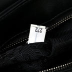 Saffiano Tessuto Nylon Chain Shoulder Bag Black