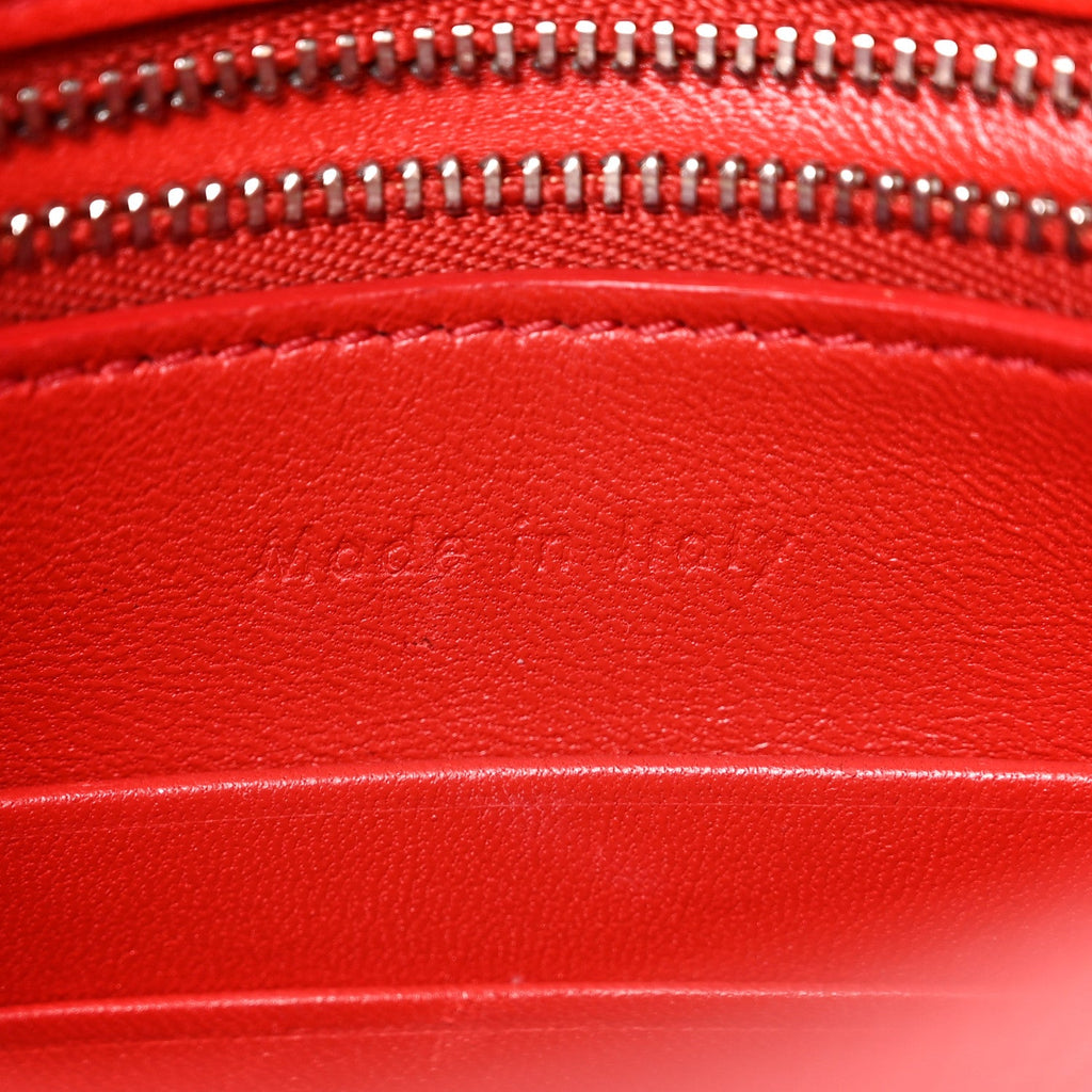 Grained Calfskin Small Trotteur Coquelicot