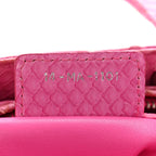Snakeskin Medium Lady Dior Pink