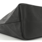 Textured Coated Canvas Bambi Print Large Antigona Tote Black