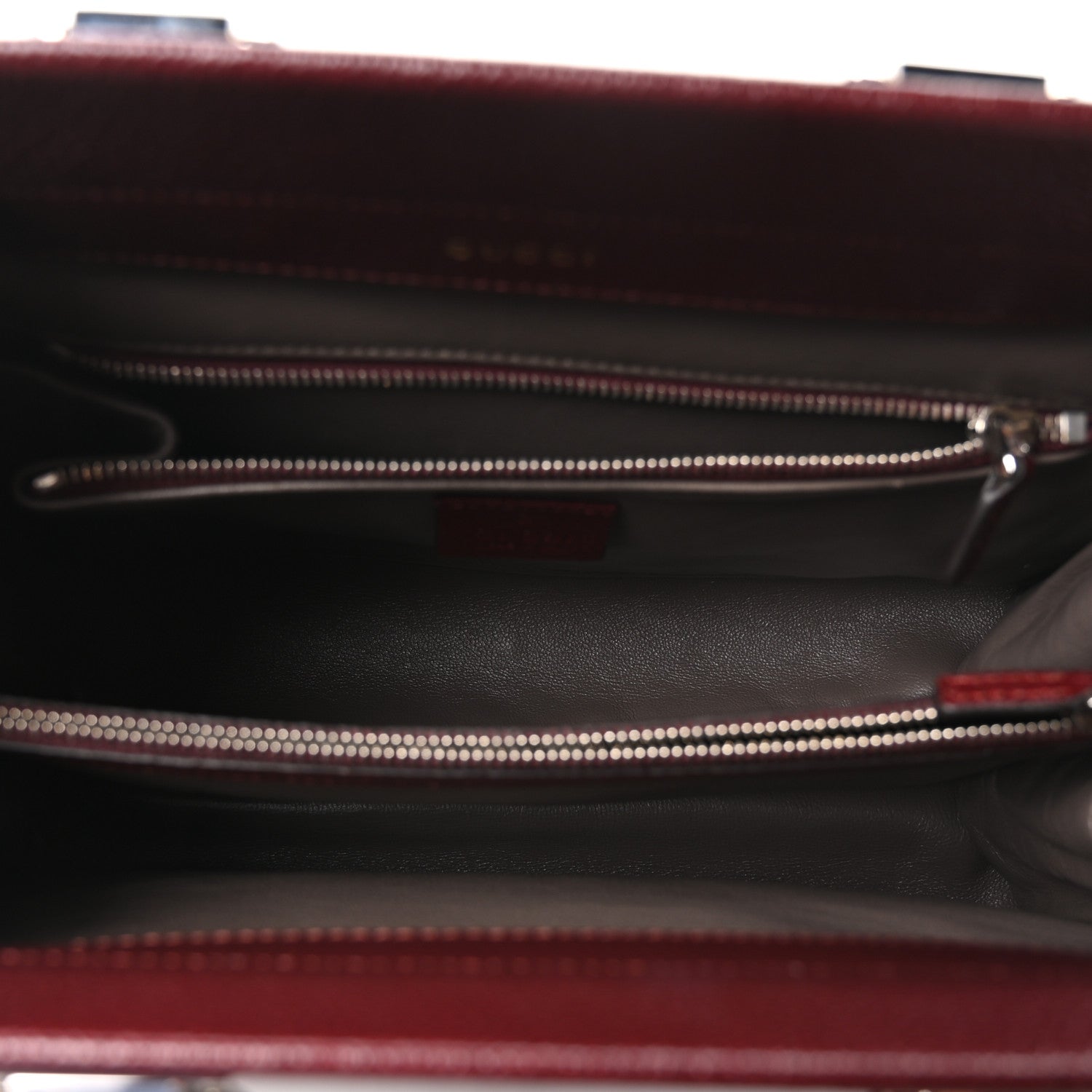 Grainy Calfskin Small Zumi Top Handle Bag Vintage Bordeaux