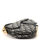 Oblique Saddle Bag Blue
