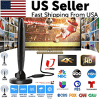5600Miles Upgraded TV Antenna HDTV Amplified Digital 4K 1080P Long Range Indoor - 25dBi (Self Adhesive Type)