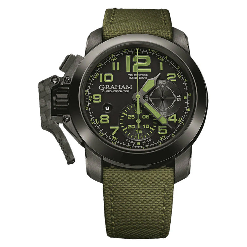 Graham Chronofighter Oversize Green Black Watch
