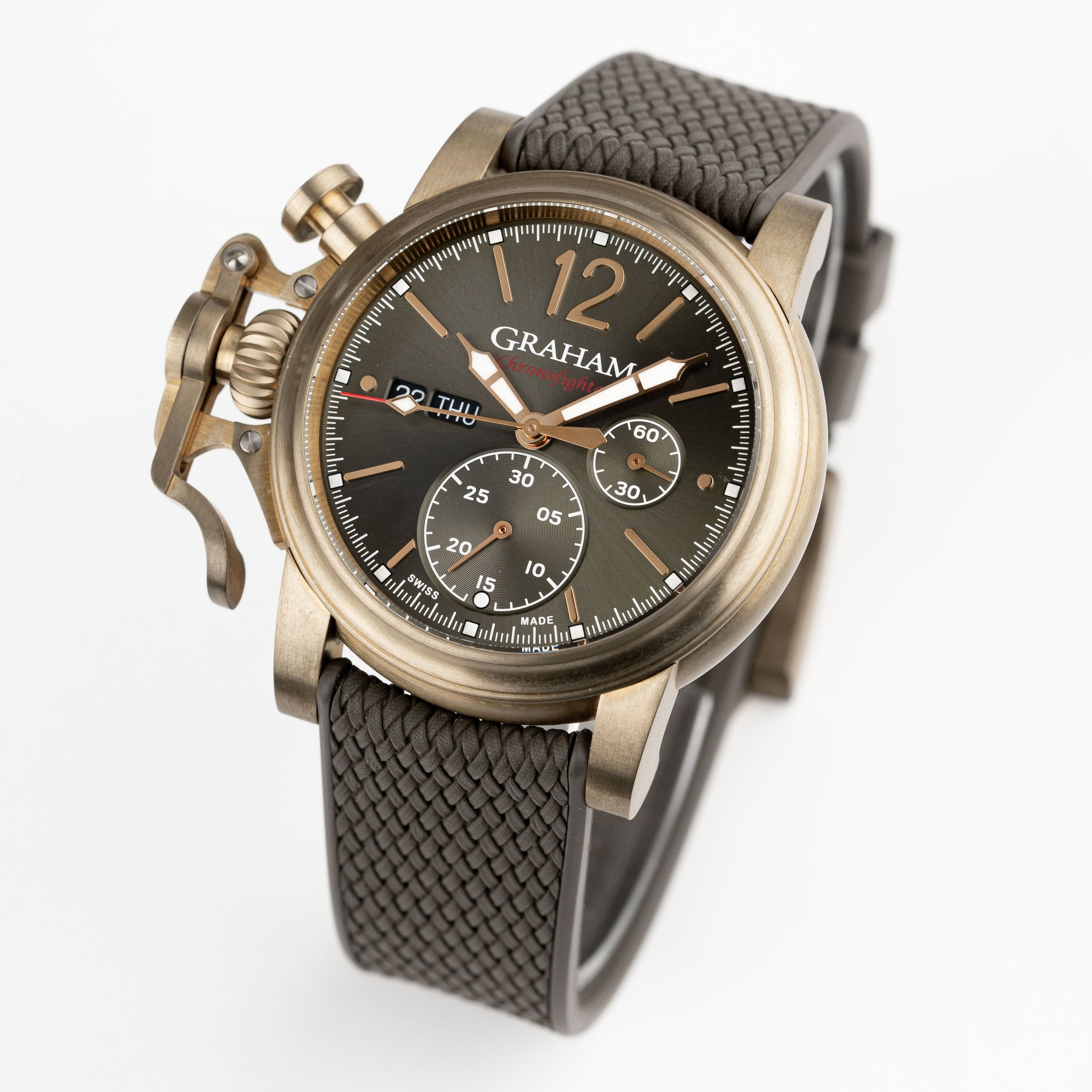 Graham Chronofighter Vintage Green Bronze Watch
