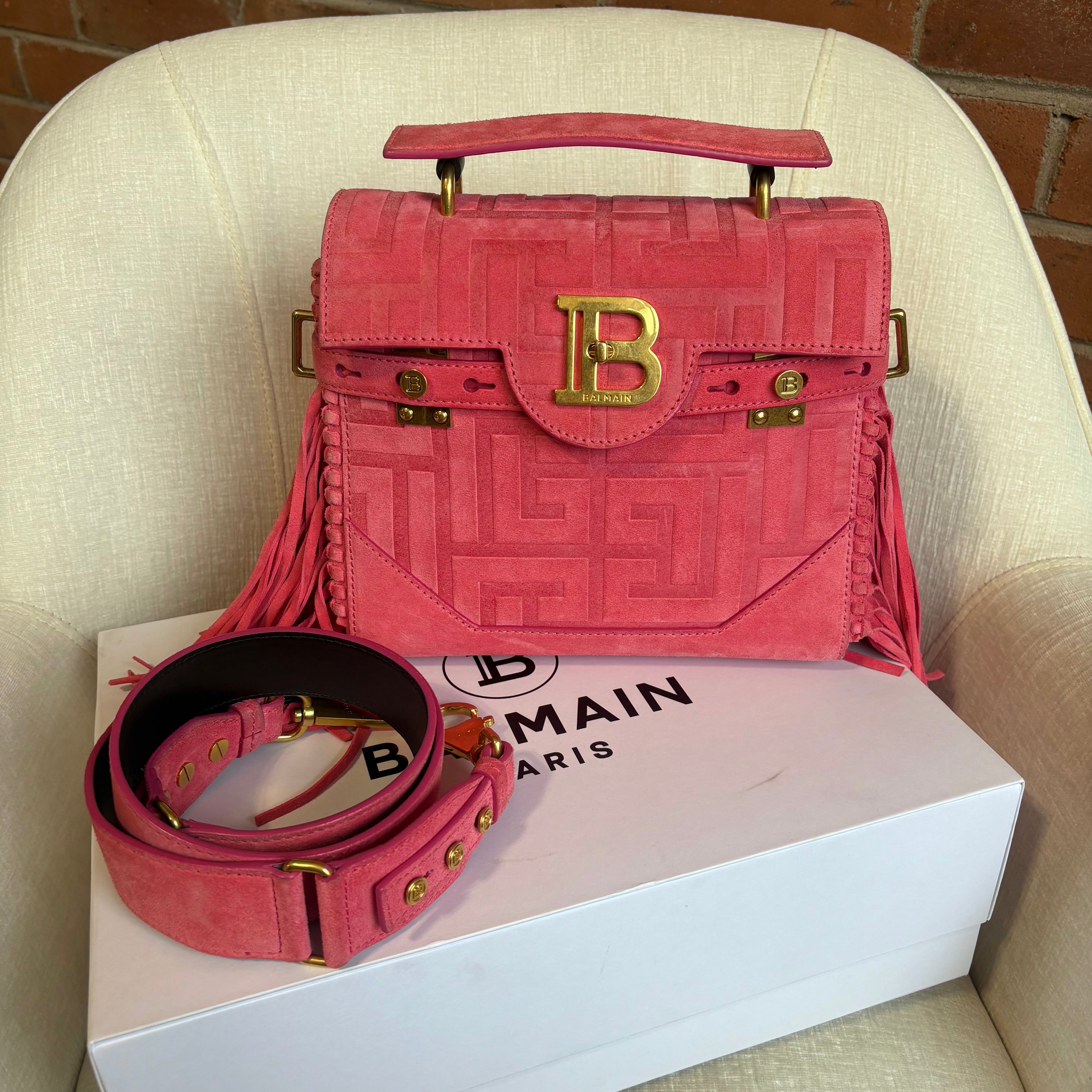 Balmain 'B-Buzz 23 Fringe' Bag