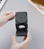 KUXIU X40Q Qi2 Certified 3-in-1 MagSafe Foldable Charging Stand - Black