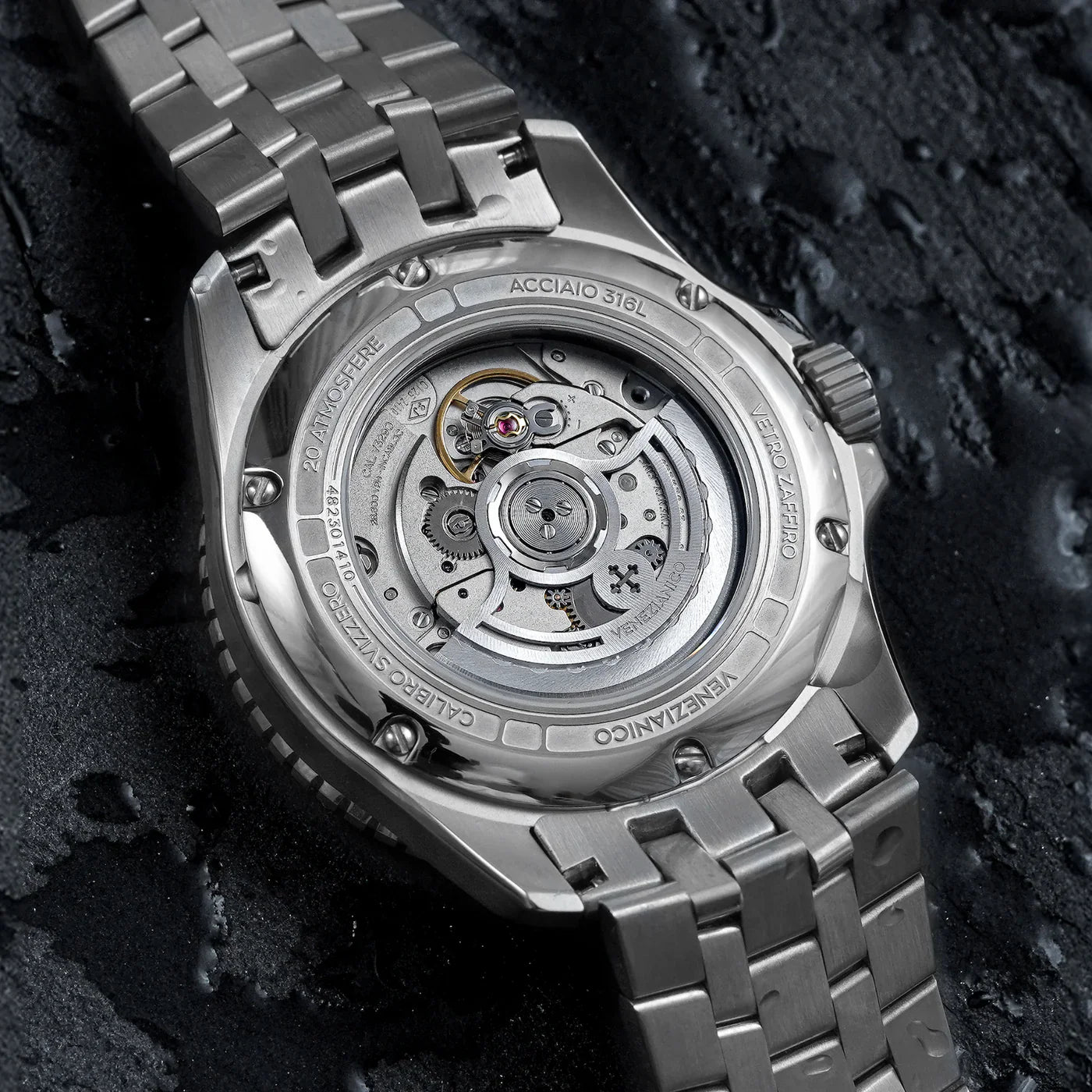 Venezianico Nereide GMT Ceratung Black Automatic Men's Watch