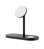 KUXIU X23 Pro 3-in-1 MagSafe Dual-Core Fast Charging Stand - Carbon Fiber