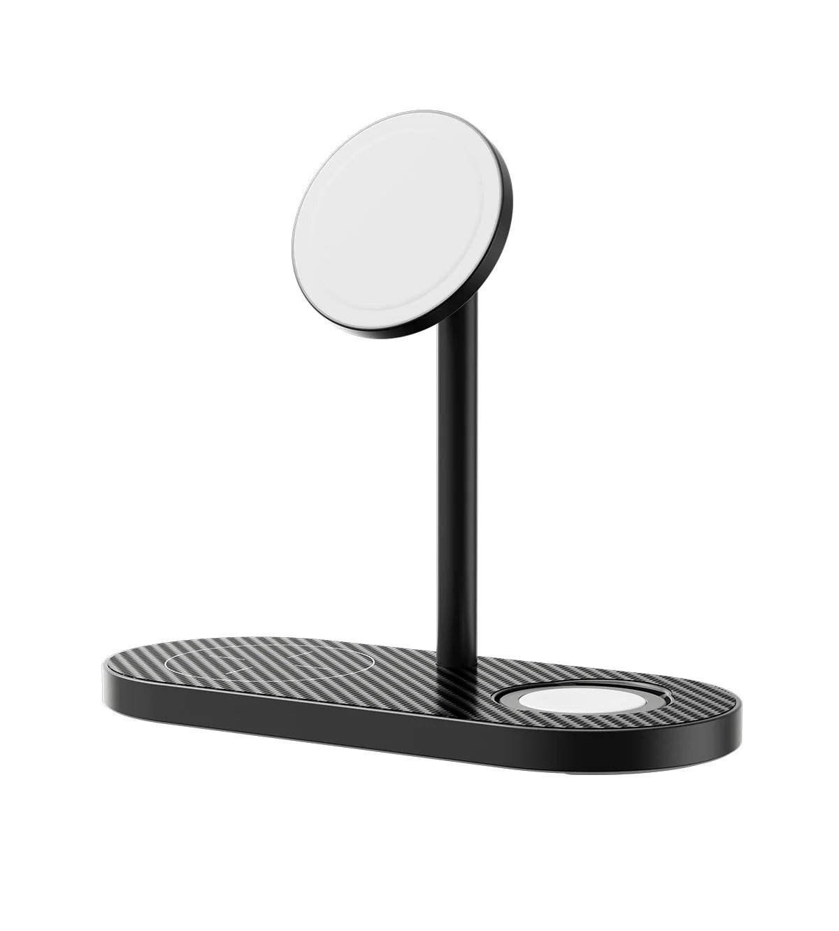 KUXIU X23 Pro 3-in-1 MagSafe Dual-Core Fast Charging Stand - Carbon Fiber
