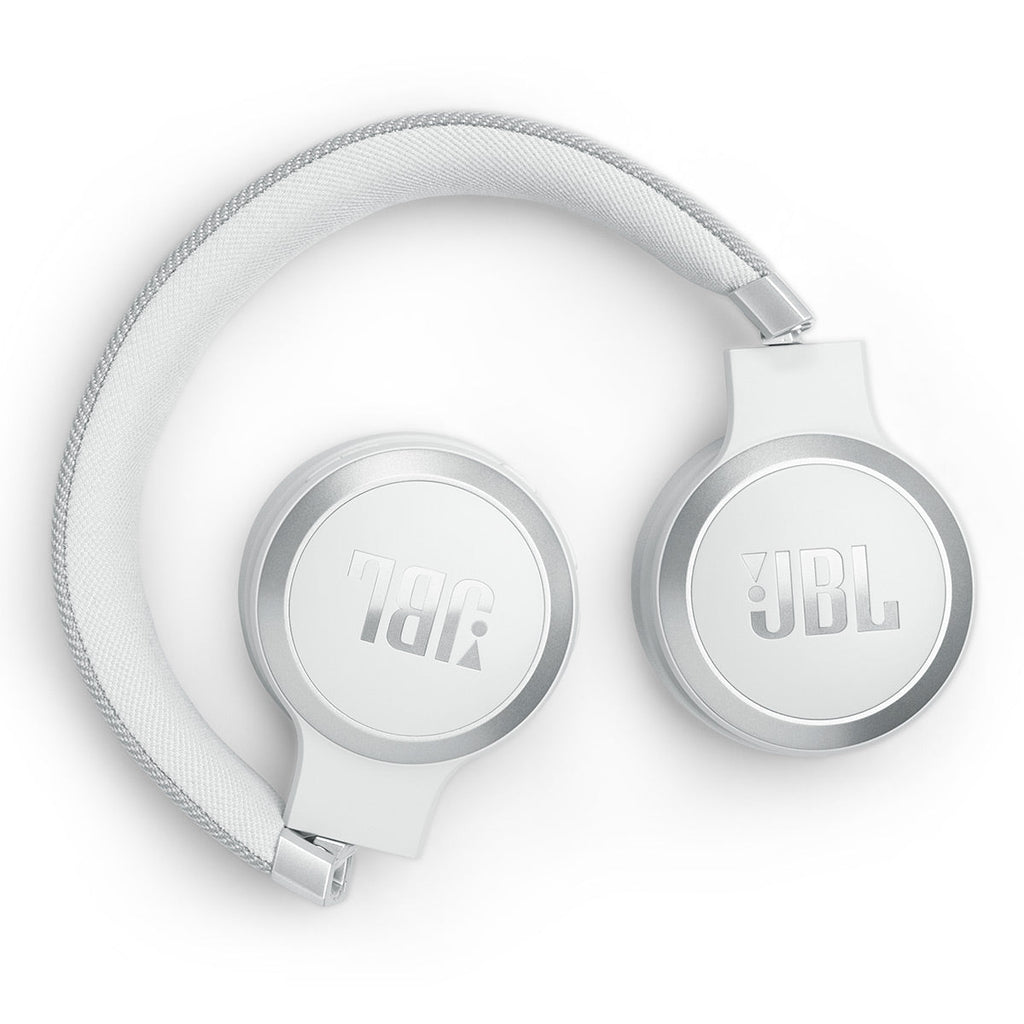 JBL Live 670NC Wireless On-Ear Adaptive Noise Cancelling Headphones (White)