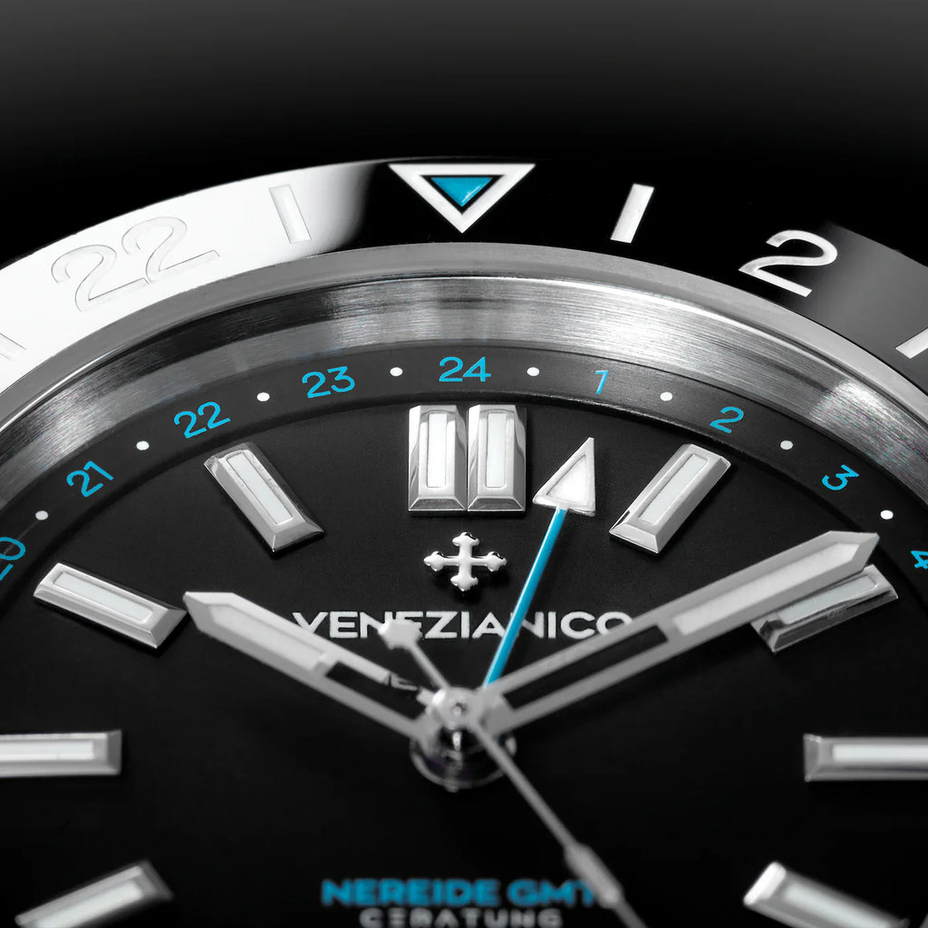 Venezianico Nereide GMT Ceratung Black Automatic Men's Watch