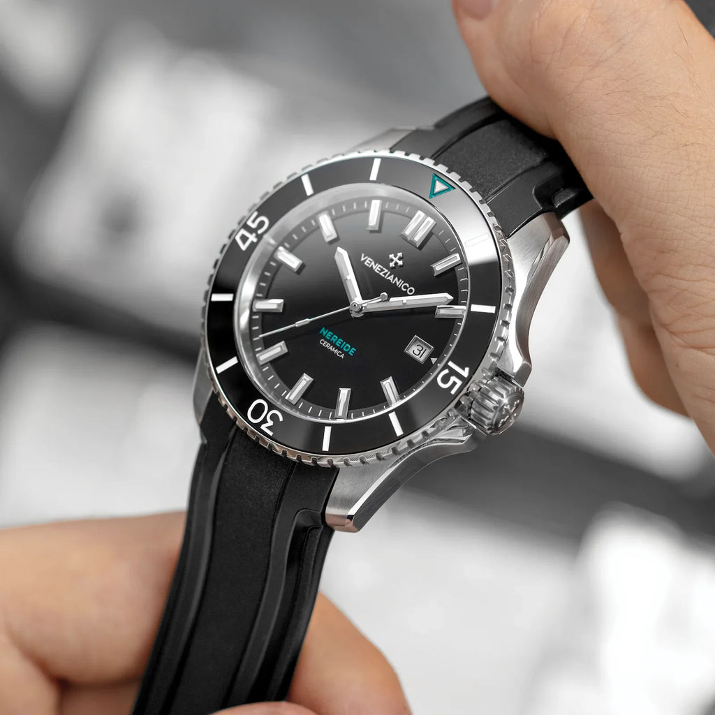 Venezianico Automatic Watch Nereide Ceramica Black