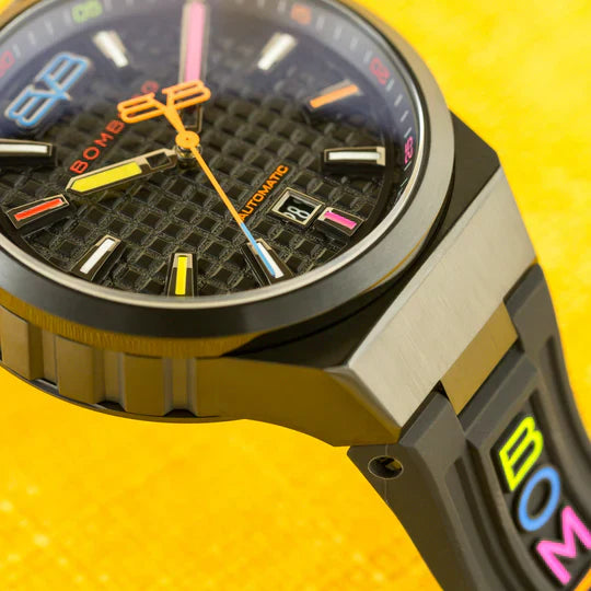 Bomberg Men's Watch BOLT-68 Neo Automatic Taipei Metropolis Black PVD