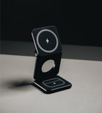KUXIU X40 3-in-1 MagSafe Foldable Charging Stand - Black