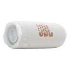 JBL FLIP 7 Waterproof Portable Speaker Bundle with gSport Carbon Fiber Case (White)