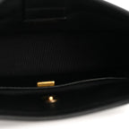 Calfskin Quilted Hobo Black