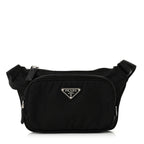 Re-Nylon Saffiano Belt Bag Black